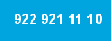 922 921 11 10